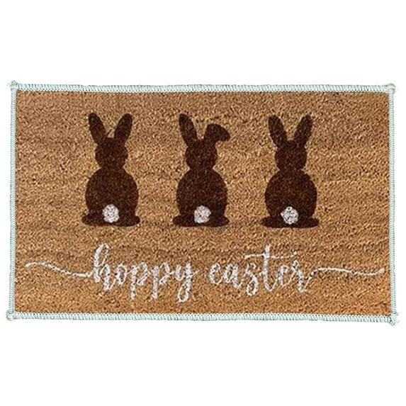 NSESSHome Happy Easter Welcome Mats, Front Door Mat for Outside Entry, Doormat Outdoor/Indoor Entrance, Rugs Entryway Indoor, Outdoor Home Porch Decor 23.6"x15.7"