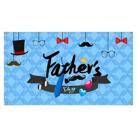 NSESSHome Happy Father Day Backdrop Decoration, Father Day Shirt Background Backdrops Banner for Father Party Photo Booth Prop Supplies
