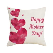 NSESSHome Happy Mothers Day Pillow Covers Throw Pillow Covers Cushion Covers Outdoor Couch Pillow Case Gift for Mother Grandma Birthday Home Decoration (18 Inch)