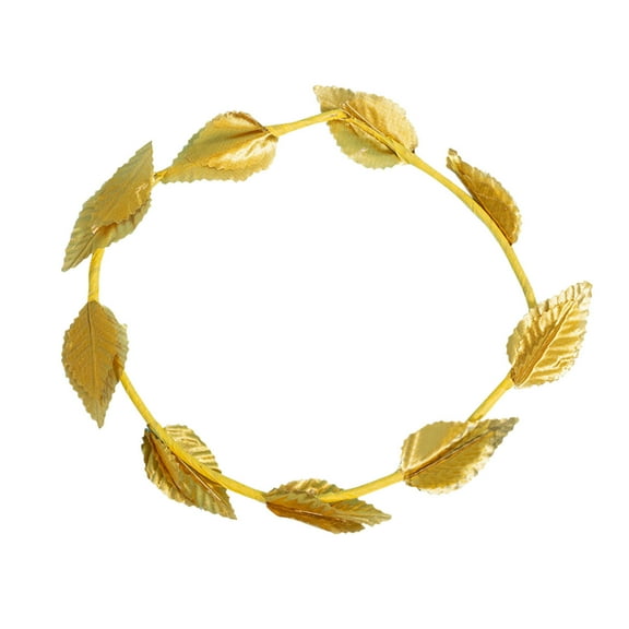 NSESSHome Laurel Wreath Crown Roman Leaf Headband Gold Greek Headpiece Goddess Costume Decor for Women Men Halloween Headdress Party Decoration