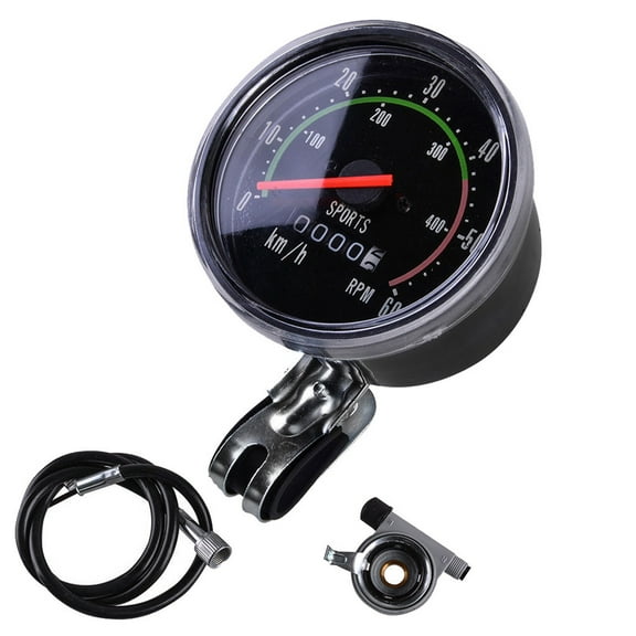 NSESSHome Mechanical Speedometer for Bicycle, Bicycle Speedometer Analog Odometer Classic Style Mechanical Odometer for Mountain Bicycle Road Bike