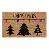 NSESSHome Merry Christmas Doormat Christmas Tree Welcome Door Mat Xmas Non Slip Entrance Mat Winter Holiday Floor Mat Rug for Front Porch Bathroom Kitchen Bedroom Christmas Decor 23.62"x15.75"