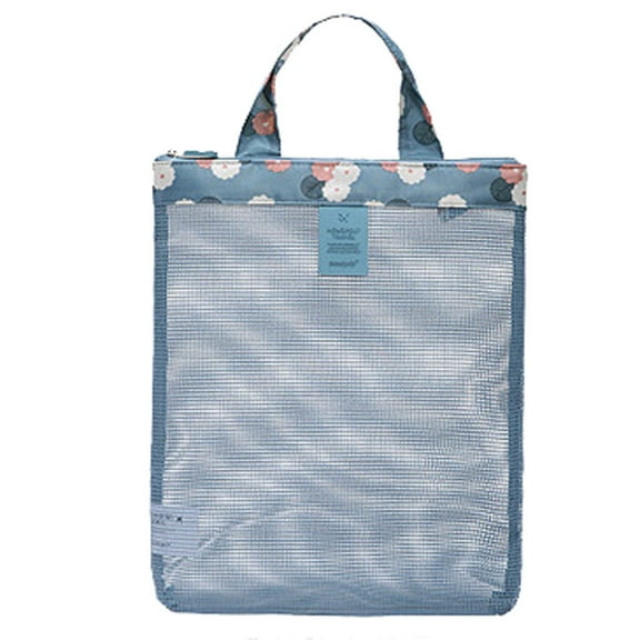 NSESSHome Mesh Beach Bag Adjustable Kids Quick Dry Net Tote for Seashell Collecting Beach Sand Toy Totes Swimming Accessories for Boys and Girls