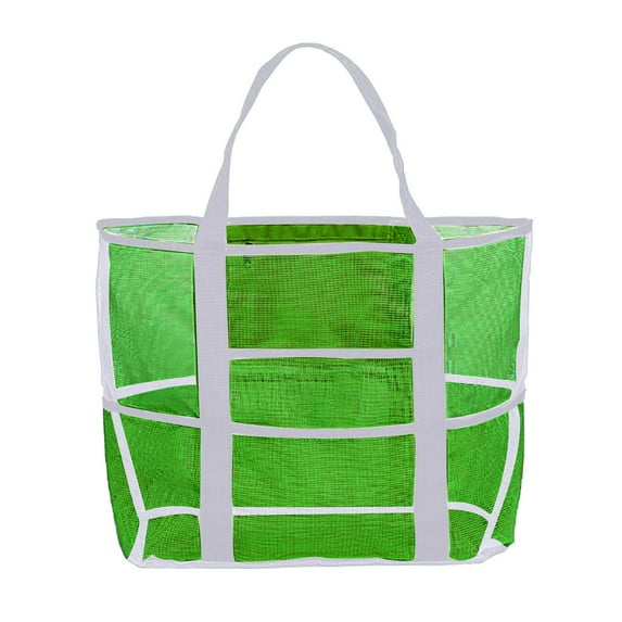 NSESSHome Mesh Beach Bag, Durable Tote Bag, Simply lightweight for Shopping Groceries Sports Gym Swimming Pool Travel Tote Bag