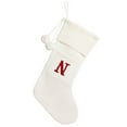 thumbnail image 1 of NSESSHome Mini White Christmas Knit Stocking, Initial Monogram White Christmas Stocking,Family Fireplace Hanging Ornament Xmas Holiday Decor, 1 of 5