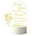 thumbnail image 1 of NSESSHome Mother's Day Gift for Mom, Gifts for Mom from Daughter Son, Acrylic Engraved Night Light Mother Birthday Gifts, Personalised Presents for Mom Unique, Room Decartion Night Lamp, 1 of 6