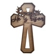 thumbnail image 1 of NSESSHome Office Decor Wooden Hang Tag Cross for Front Door ation Wooden Easter Door Sign Wooden Easter Cross Plaque Easter Decor for Front Door Religious Easter Craft House Number Jesus, 1 of 9
