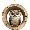 thumbnail image 1 of NSESSHome Owl Christmas Ornament, Christmas Tree Animal Pattern Ornament, Forest Animal Decoration, Seasonal Decor for Christmas Tree, Christmas Decor Keepsake Gifts, Xmas Hanging Ornaments, 1 of 7