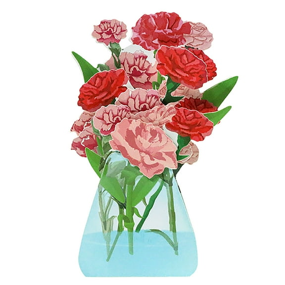 NSESSHome Paper Flower Cards, Flower Bouquet Greeting Card, Birthday Cards, Get Well Gifts for Mother's Day, Graduation, Anniversary, Birthday, Congratulations, Get Well, Home Decor