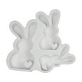 thumbnail image 1 of NSESSHome Rabbit Silicone Fondant Mold Easter Bunny Chocolate Candy Mold for Cake Decoration Cupcake Topper Sugar Craft Polymer Clay Gum Paste, 1 of 8