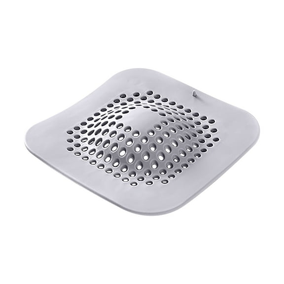 NSESSHome Shower Hair Drain Catcher, Raised Square Shower Drain Covers with Suction Cup, Drain Hair Catcher Hair Stopper Drain Cover for Bathroom Bathtub Kitchen