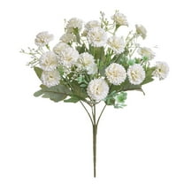NSESSHome Silk White Rose Bouquet Bridal Artificial Flowers, Fake Rose Long Stem Realistic Artificial Flowers Bulk for Wedding Bouquet Ball Arrangement Centerpiece Party Decor