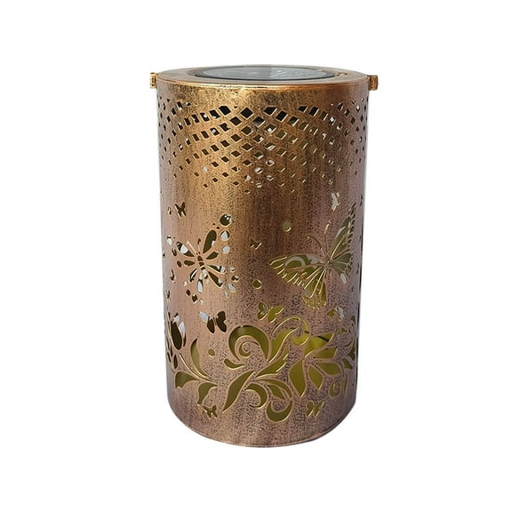 NSESSHome Solar Lanterns Outdoor Hanging Lantern Lights, Butterfly Outdoor Decor Lantern, Waterproof LED Decorative Garden Light Delicate Garden Decoration for Patio, Yard, Pathway, Landscape