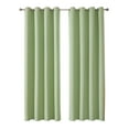 thumbnail image 1 of NSESSHome Solid Blackout Curtain Panel, Set of 2, 8 Grommet Curtains 51" W x 39" L, 1 of 8