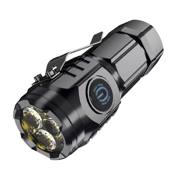 NSESSHome Super Bright Mini LED Flashlight, Multifunctional, Rechargeable with Type-C Fast Charging, Waterproof & Adjustable for Home and Outdoor Use