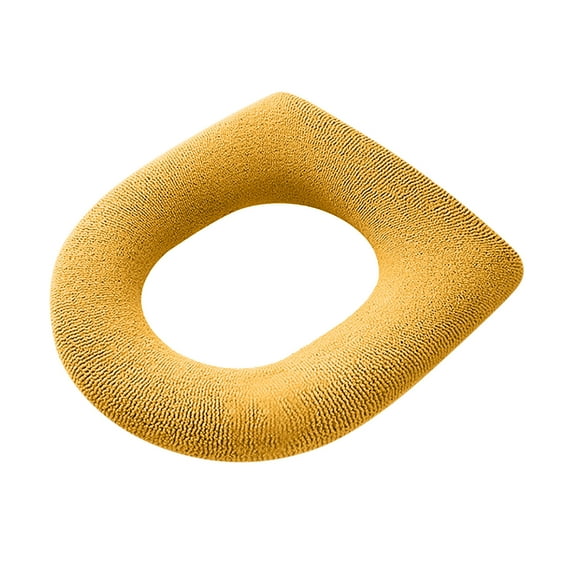 NSESSHome Thicker Bathroom Toilet Seat Cover Pads, Soft Warmer Toilet Seat Cushion Cover Washable Fiber Cloth, Easy Installation Comfortable Toilet Lid Seat Cover