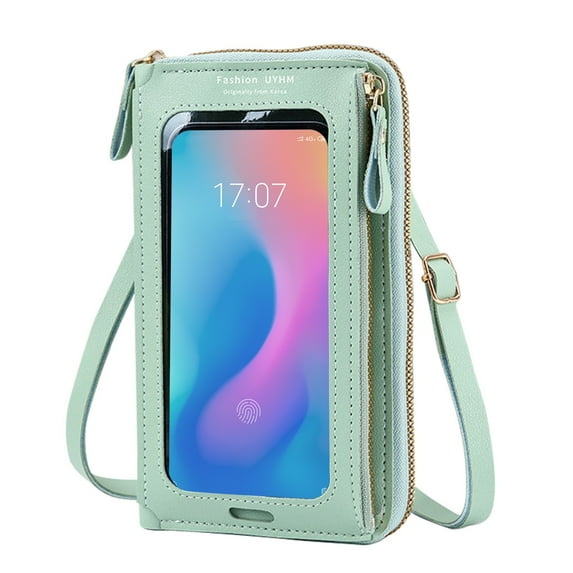 NSESSHome Touchscreen Phone Purse, Small Crossbody Cell Phone Pouch Shoulder Bag with Straps for Women