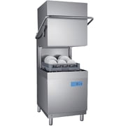 NSF 28 in. Single Rack Door Type Dishwasher, High Temp with Booster, 3-phrase 240V Freestanding Washer