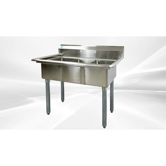 HARDURA Stainless Steel 2 Compartment Sink Left Drainboard