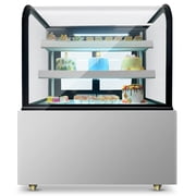 NSF 36 Curved Glass Bakery Display Refrigerator   10.4 Cu. Ft. Commercial Cake Showcase with LED Lighting