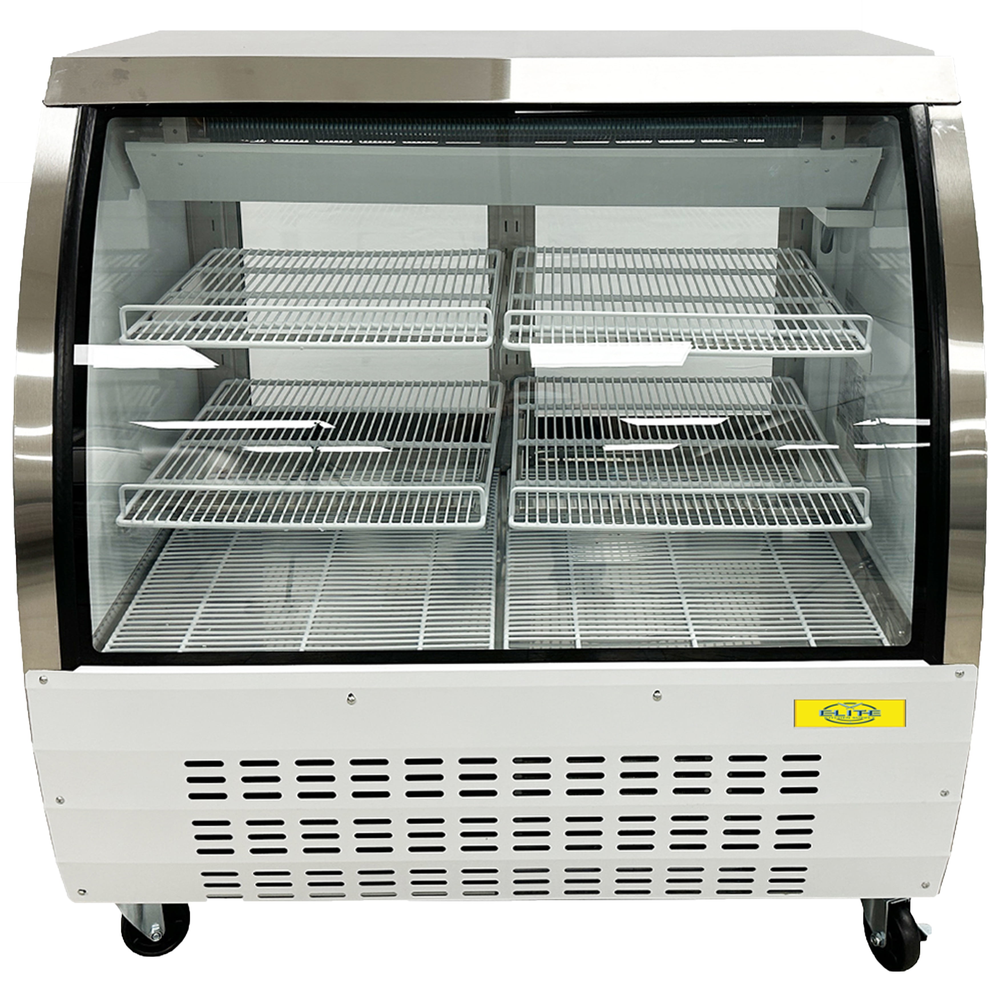NSF 48 in. Commercial Deli Refrigerator Case 18 Cu.Ft. Sliding Door with Heavy-duty Caster