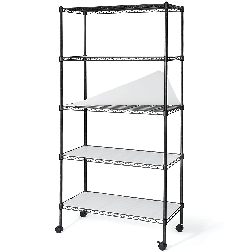 NSF 5Tier Adjustable Height Shelving Unit, Garage Shelving Storage