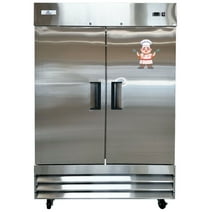 NSF 55 inch 2 Door Reach-in Commercial SS Freezer Frigorifico Commercial C55F Cooler Depot Brand