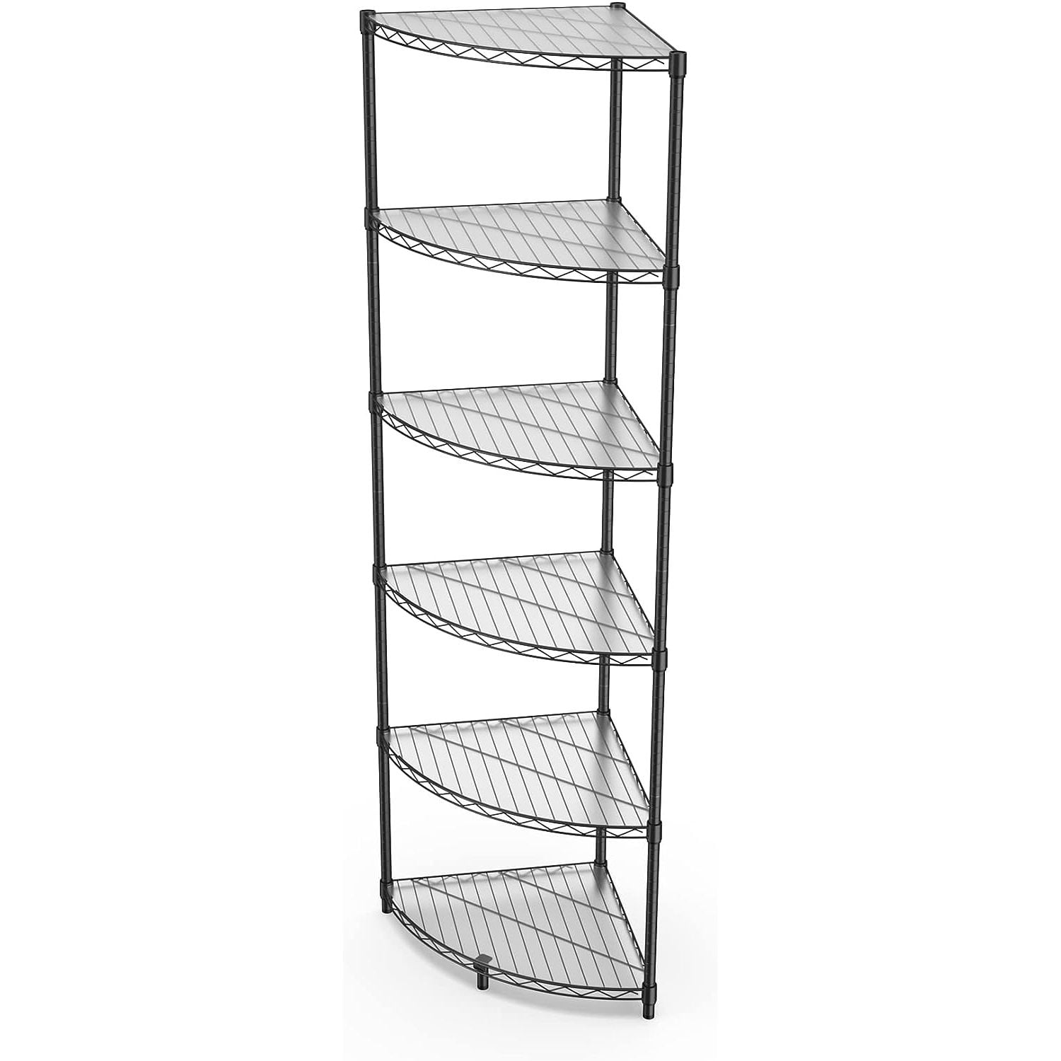NSF 6Tier Metal Corner Shelf Wire Shelving Unit 420 lbs Capacity