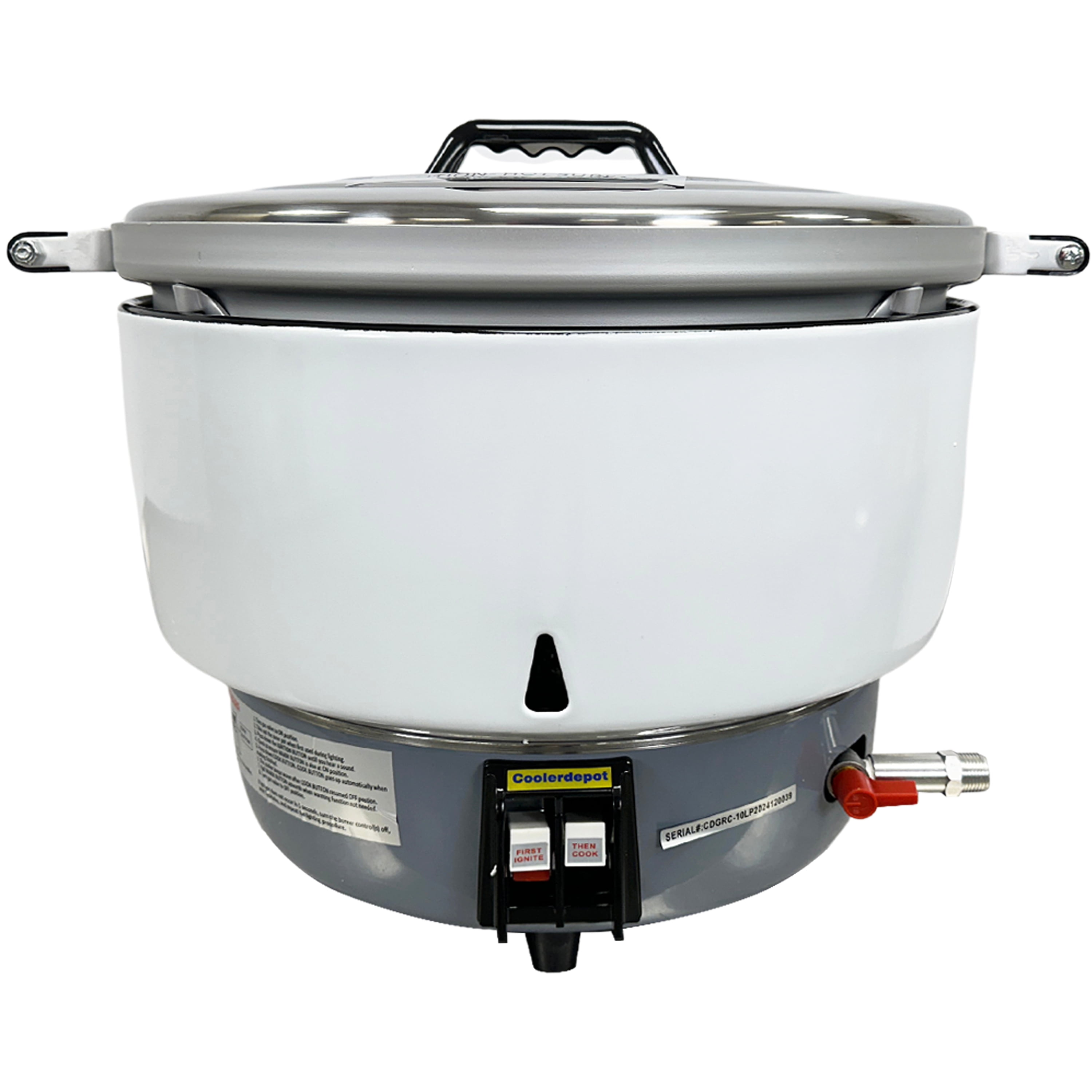 NSF Certified 10L Liquid Propane Gas Rice Cooker – Commercial Grade Large Capacity Rice Maker for Restaurants & Catering
