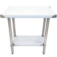 thumbnail image 1 of NSF Certified All Stainless Steel Work Table – Multiple Sizes Available 18x30 – Commercial Prep Table with Undershelf, 34''H, 1 of 6