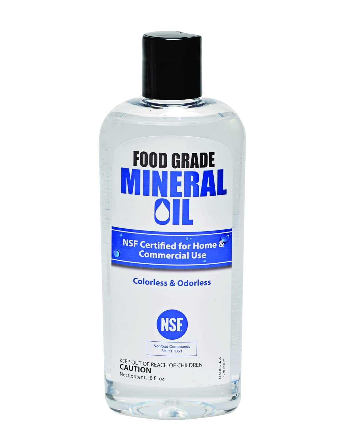 NSF Certified Food Grade Mineral Oil â€“ 8oz, Certified Food Safe