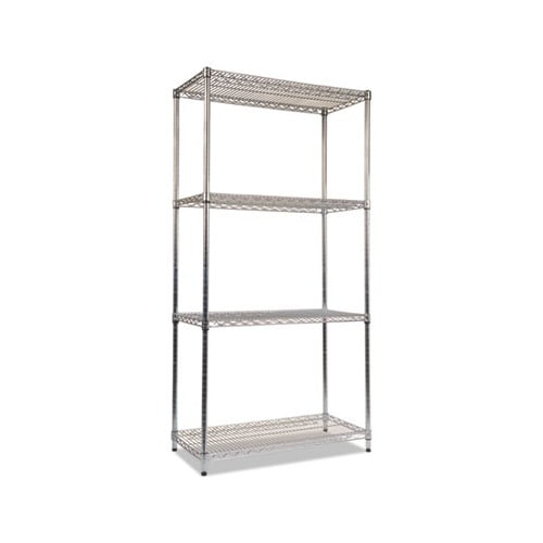 72" Silver Metal NSF Certified Kitchen Shelving Unit