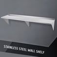 thumbnail image 1 of NSF Certified Stainless Steel Floating Storage Shelf for Kitchen Garage More 18x72in 500lb Cap, 1 of 11
