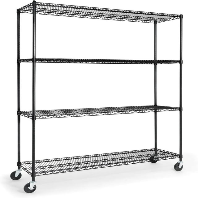 NSF Commercial Grade Heavy Duty Wire Shelving w/Wheels Leveling Feet ...