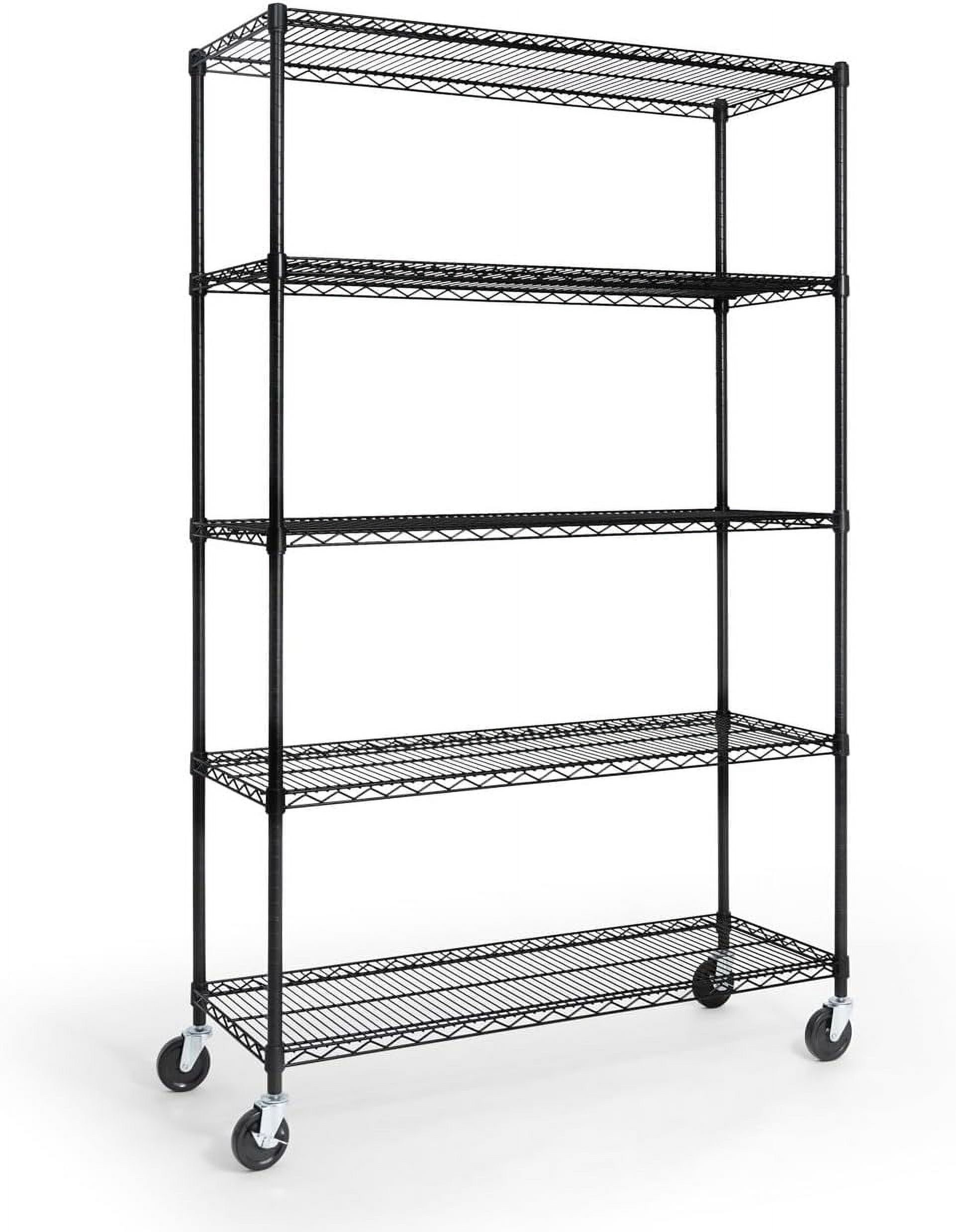 NSF Commercial Grade Heavy Duty Wire Shelving w/Wheels Leveling Feet