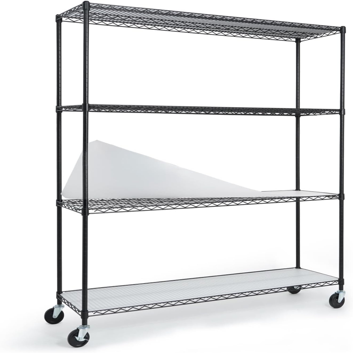 NSF Commercial Grade Heavy Duty Wire Shelving w/Wheels Leveling Feet