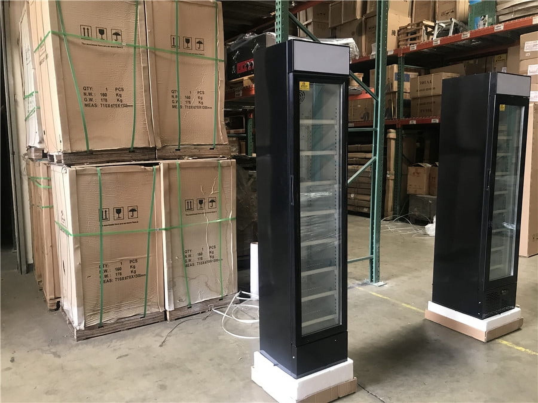 NSF Commercial Narrow glass door refrigerator SC105B