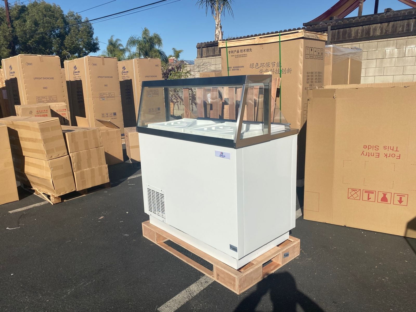 NSF ETL 47" Ice Cream Gelato 8 Tub Freezer DPC 46HC