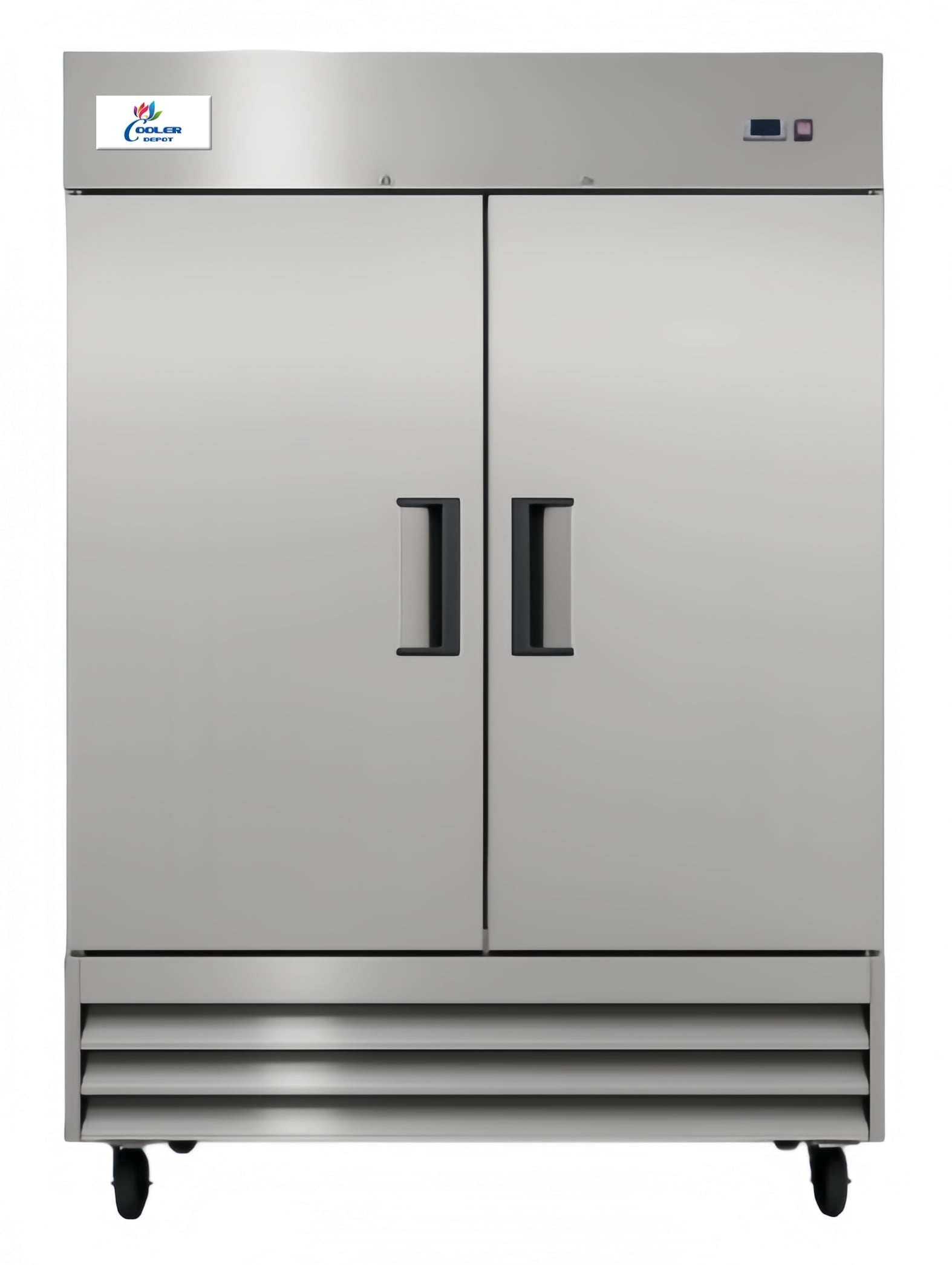 NSF 54'' Reach In Refrigerator 47Cu.ft. Commercial 2-Door Upright Refrigerator in Stainless Steel