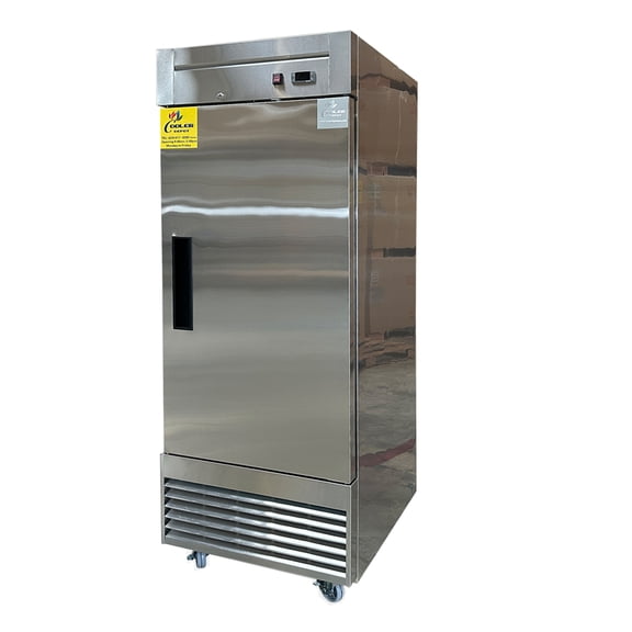 Cooler Depot 28 In. 17.8 Cu.ft Solid Door Reach-In Freezer 1 Door Freezer C28F, NSF Certified