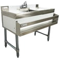 thumbnail image 1 of NSF Utility Sink, 36''x23''x33'' Free Standing Kitchen Sink, Compartment Bar Sink with Faucet, 1 of 11