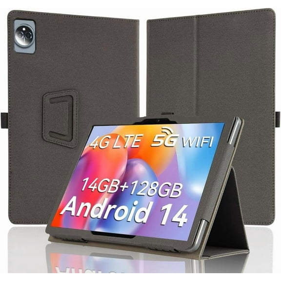[NSFN] for FEONAL/TABURETO 10.1 Inch Tablet Case,2024 Android 14 10.1 Inch Tablet Case,Protective Case with Handheld Band Premium PU Leather StandFunction