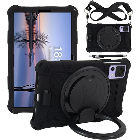 [NSFN] for Headwolf FPad5/FPad5 Pro/FPad3 8.4inch Case Tablet 2024 Case 360 Swivel Stand/Shoulder Strap/Penholder/Shockproof Drop/Compatible Portable for Headwolf FPad5/FPad5 Pro/FPad3