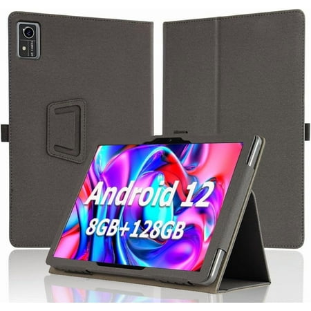 [NSFN] for Qukenk MTK8183 Android 13 Tablet Case 10 Inch Tablet Case Protective Case with Handheld Band Premium PU Leather StandFunction for YOBANSE T618/HISORL T618 Case