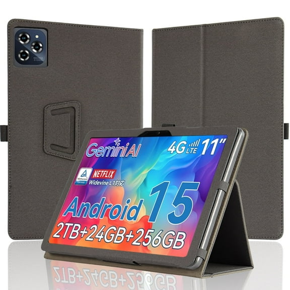 [NSFN] for Qukenk Android15 Case, Qukenk 11 inch Tablet Case,Protective Case with Handheld Band Premium PU Leather StandFunction Case