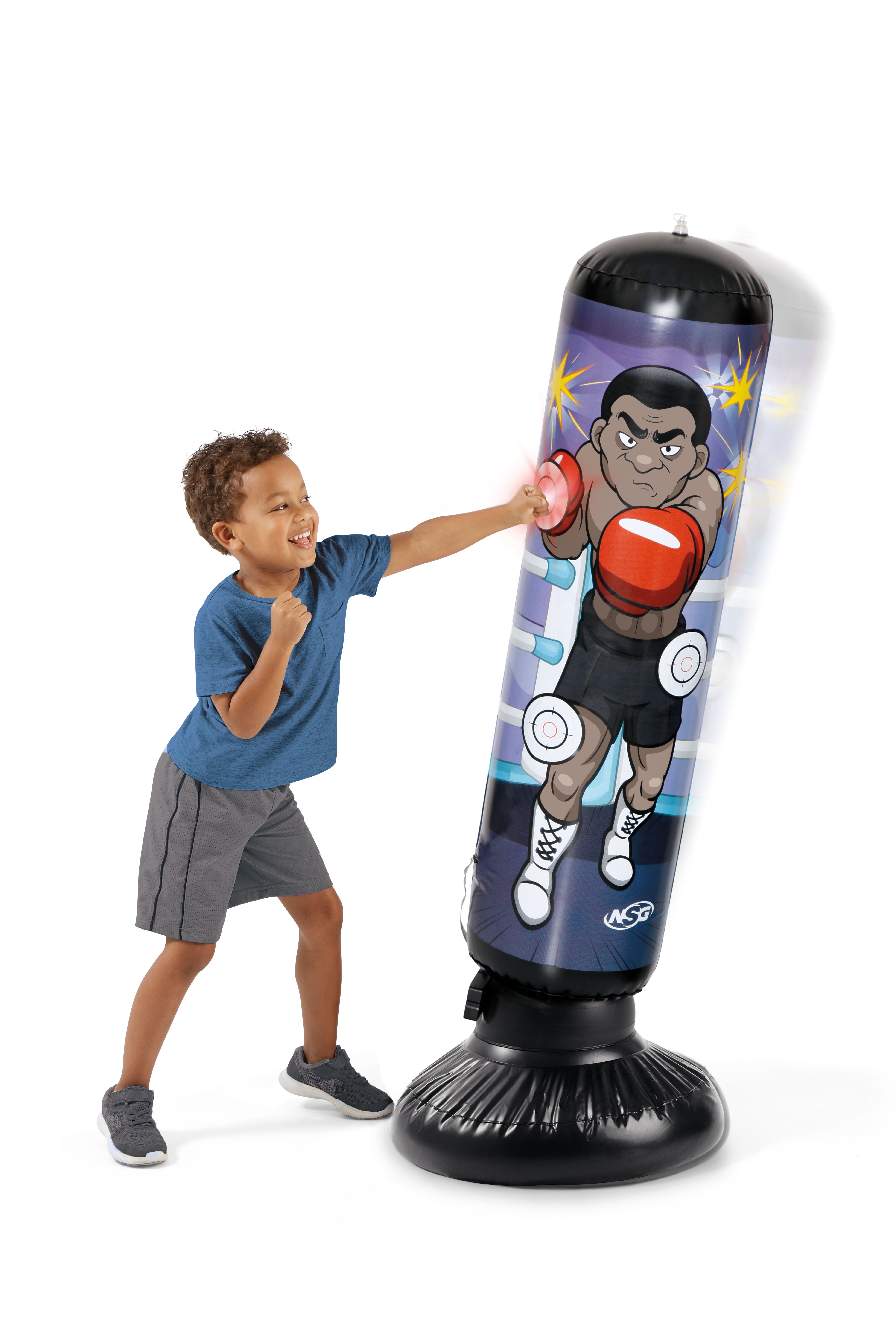 NSG Junior Electronic Weighted Kickboxing Punch Bag with LED Lights and  Sounds 