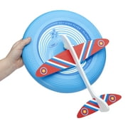 NSG Sky High Flyer: Launch, Soar & Catch with Thrilling Action! Safe Easy Plane Launching Disk. Boost Play, Skills Fun Gift for Aviation Enthusiasts for Kids 8+