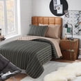 thumbnail image 1 of Campus Comforts by New Sega Home 2-Piece Reversible Quilt Set, Brown, Twin-XL, 1 of 8