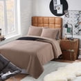 thumbnail image 1 of Campus Comforts by New Sega Home 3-Piece Pinsonic Quilt Set, Jake, Tan, Full/Queen, 1 of 8