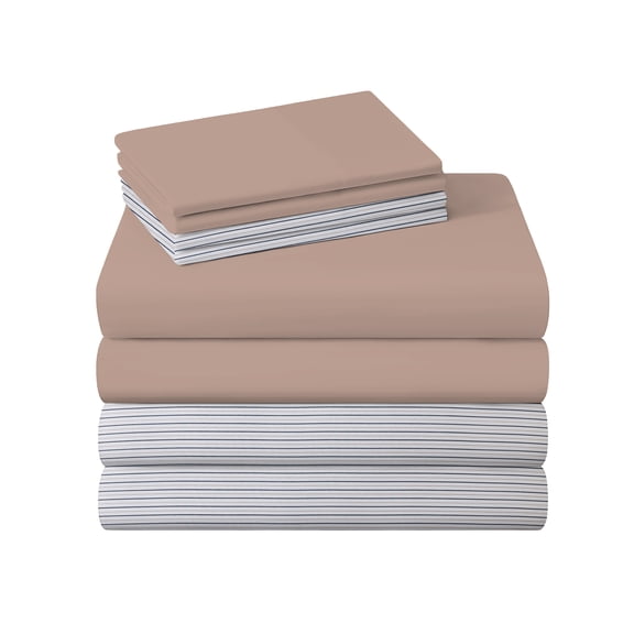 Campus Comforts by New Sega Home 4-Piece Sheet Set, 2-Pack, Tan, Full